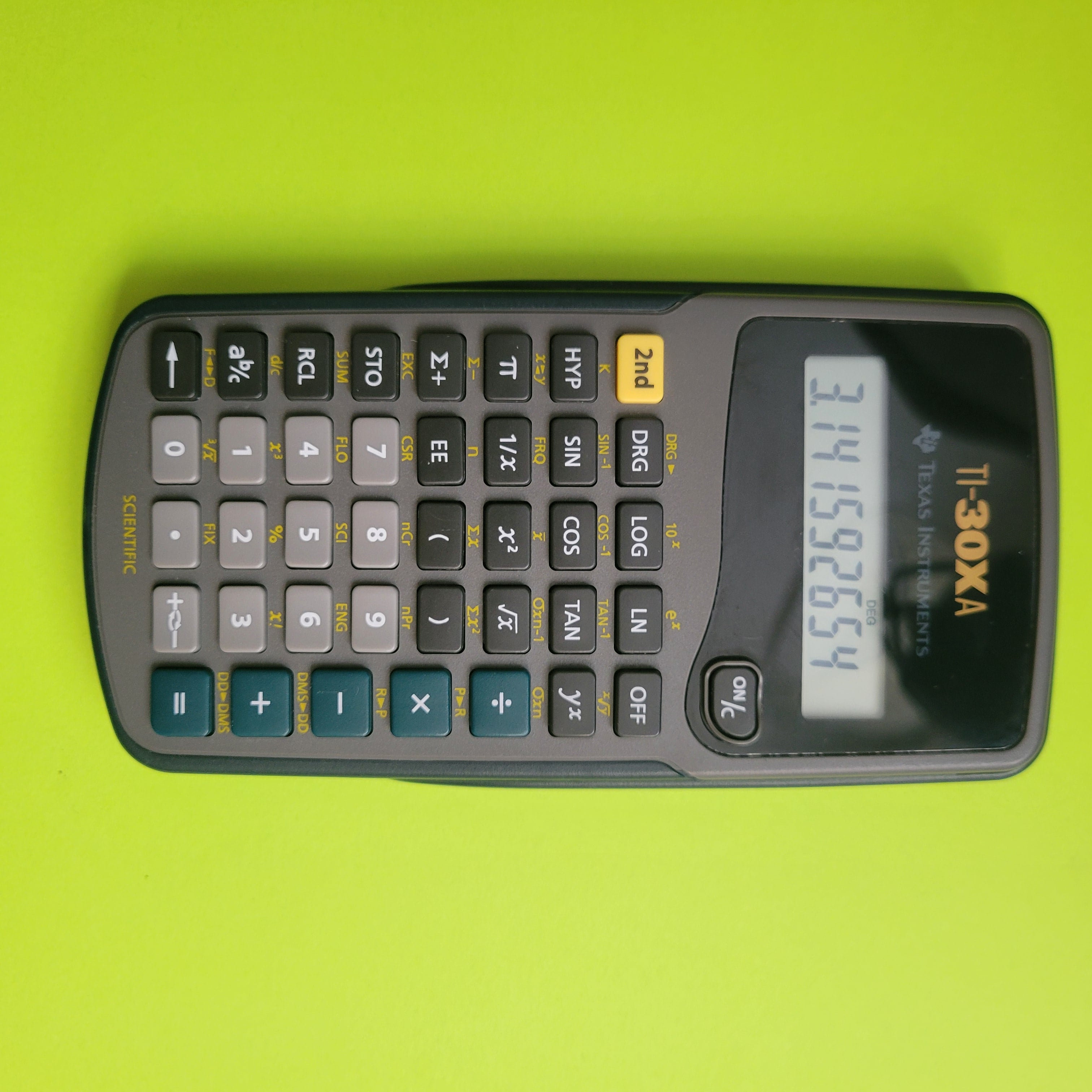 an image of a texas instruments ti-30xa scientific/engineering calculator